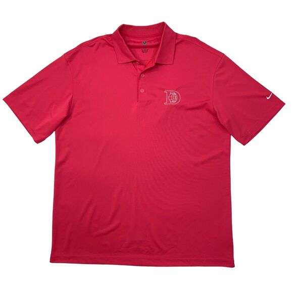 Nike Golf Polo Shirt Men XL Extra Large Watermelon Pink Performance Dri Fit - Picture 1 of 11